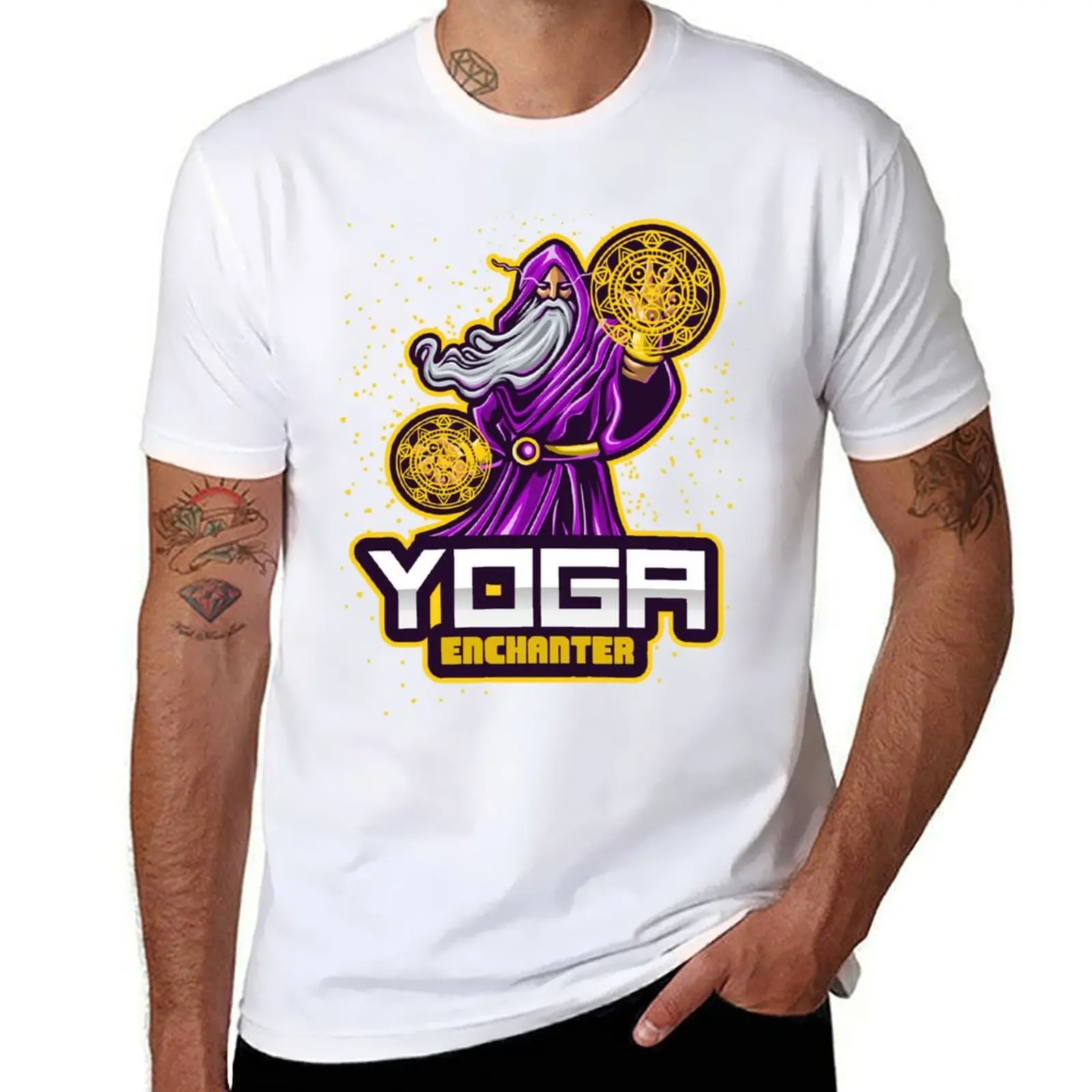 

Yoga Enchanter T-Shirt man t shirts graphic t shirts for man pack white T-Shirt