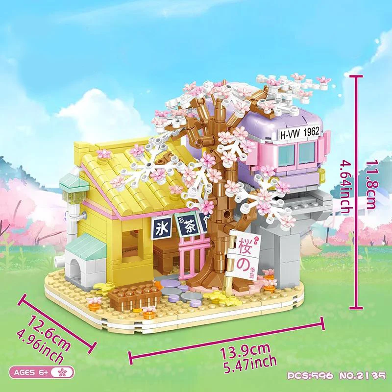 TOYLINX bricolage boutique ensembles de construction CityStreet vue Mini blocs de construction Simulation Architecture jouets cadeaux pour enfants vacances filles