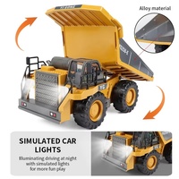 New Remote Control Engineering Vehicle Crawler Truck Bulldozer Toys RC Excavator Dumper Car 2.4G for Boys Kids Holiday Toy Gifts