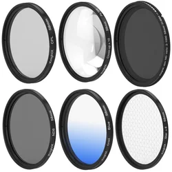 KnightX FLD UV CPL ND Star CPL Filter for Canon SLR Camera Lens 49 52 55 58 62 67 72 77 82mm Camera Accessories