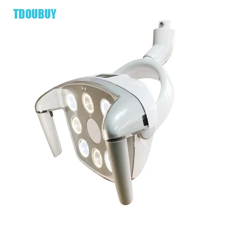 TDOUBUY Touch Screen Cold Light With Wall-Mounted LED Surgery Light Dental Oral Lighting LED Lamp (Lamp Arm + Lamp + Power Box)