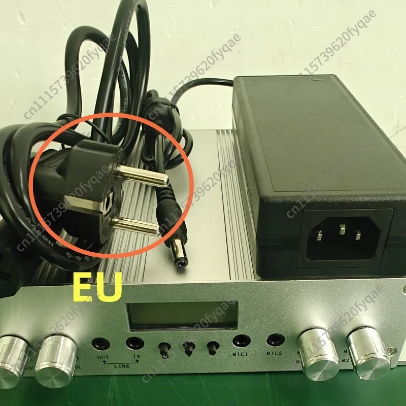 25W Stereo Audio Amplifier 02ST with Dual Microphone Monitor Input, Main Unit + Power Supply, No Antenna