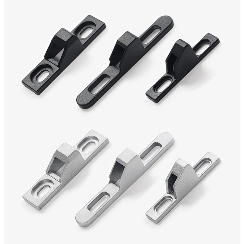 3PCS 70 Old Style Window Lock Hook Seat Window Hook Sliding Door Lock Hook 90 Type Aluminum Alloy Door Window Lock Accessory