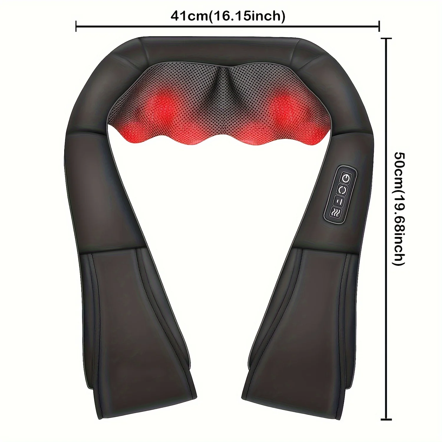 Masażer ramion Shiatsu z ogrzewaniem, masażer pleców i szyi - prezenty dla kobiet i mężczyzn - prezent na dzień ojca i matki