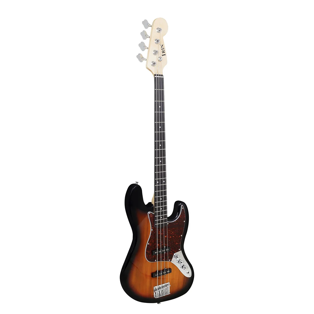 IRIN Sunset Electric Bass 20 Frets Sapele Electric Bass Guitarra 4 Strings Guitar with Tuner Strings Capo Effect Pedal Accessory