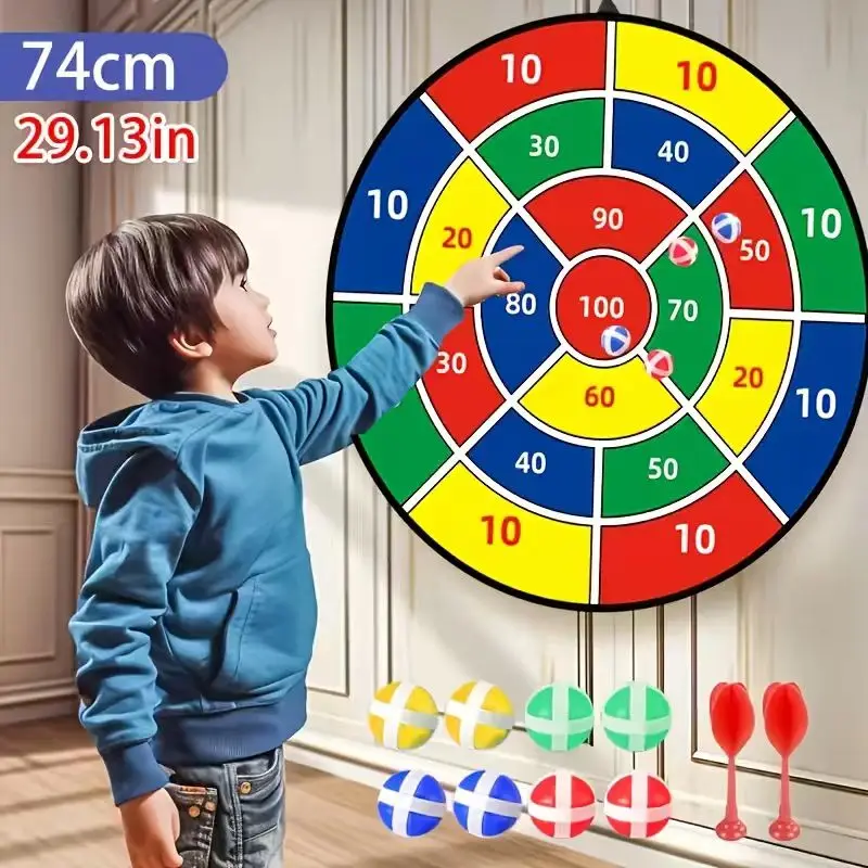 Sticky Ball Dart Target Set (with Darts) Suitable for Indoor/Outdoor Entertainment and Family Gatherings, with Three Specificati