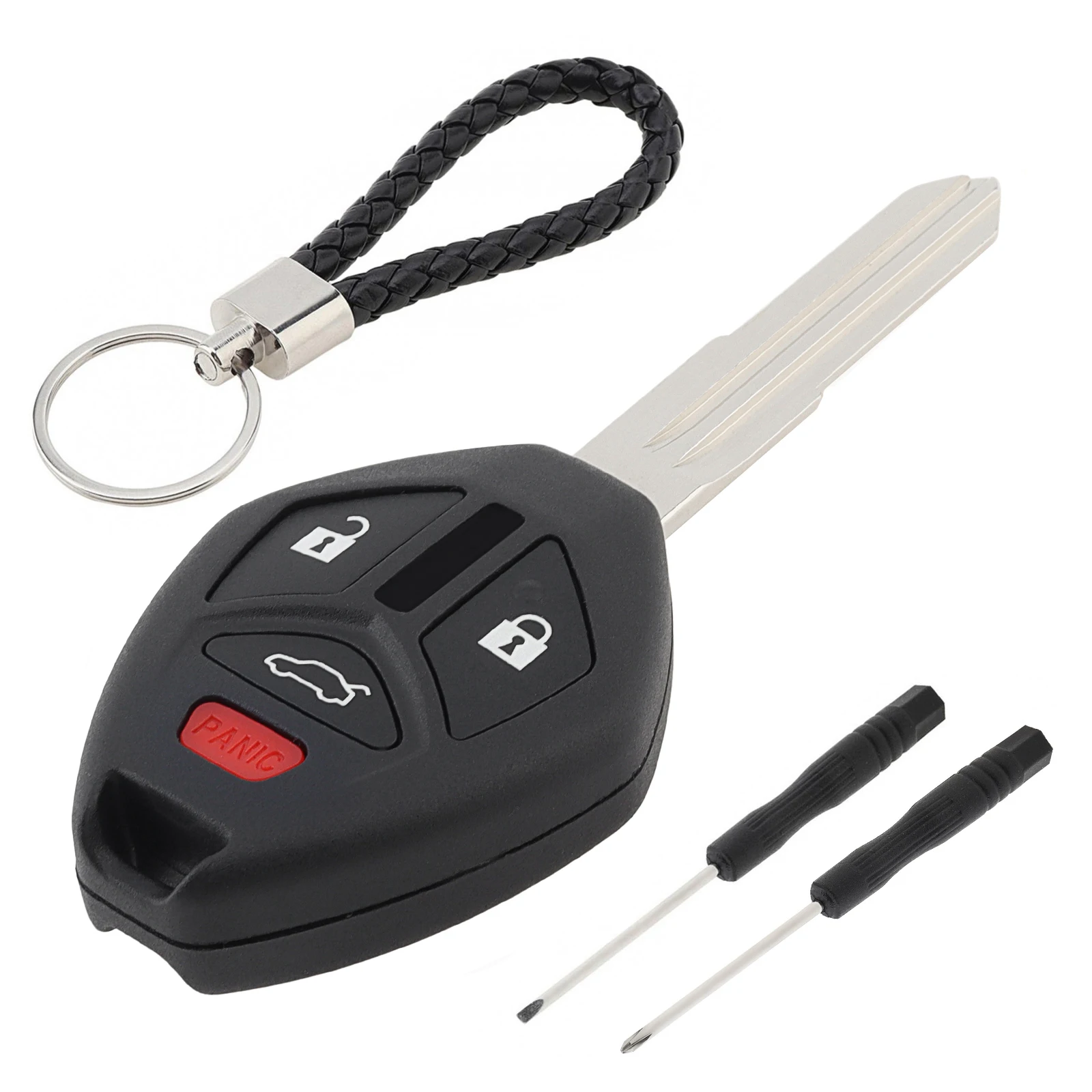 

4 Buttons Car Remote Key Fob Shell Case Fit for Mitsubishi Lancer Outlander Eclipse Endeavor Galant MIT11R Blade Key Shell Cover