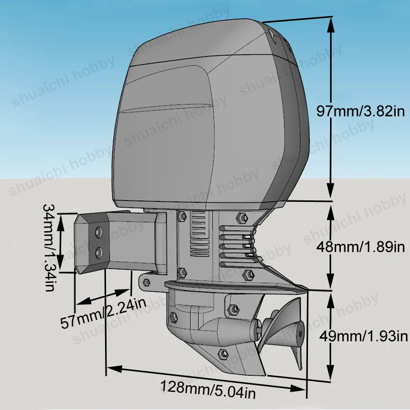 1 قطعة 2208 فرش السيارات RC السفينة محرك خارجي نموذج 2-3S امدادات الطاقة ثلاثية الأبعاد قذيفة مطبوعة ث 35 مللي متر المروحة لتعديلات ذاتية الصنع