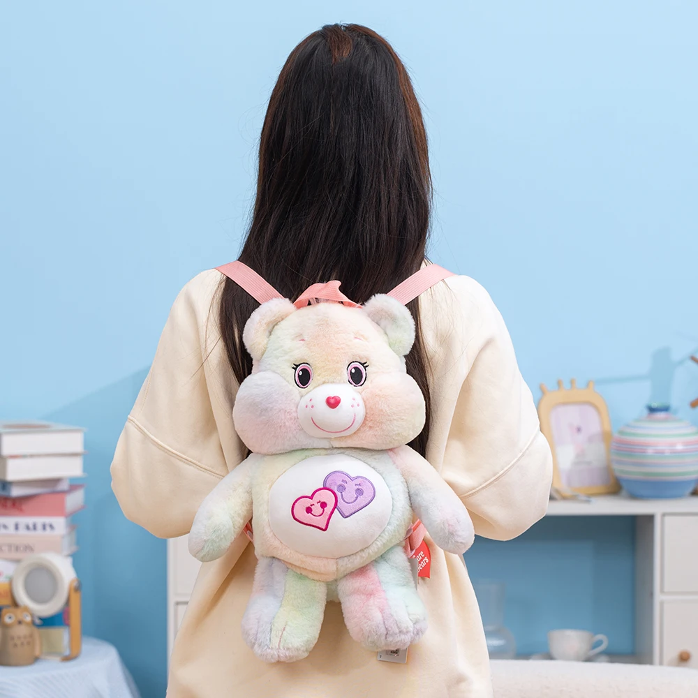 

Плюшевый рюкзак Care Bears Kawaii для девочек и мальчиков, милая мягкая сумка через плечо в виде игрушечного медведя, модная сумка-кроссбоди