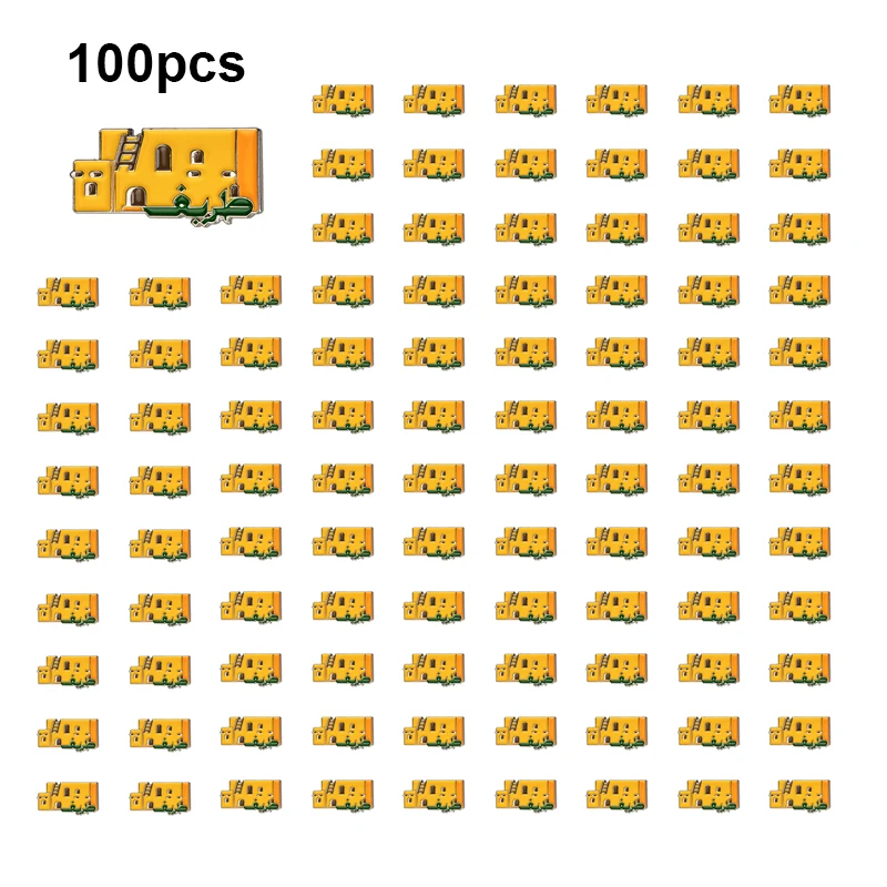 1-5-10-50-100 قطعة المملكة العربية السعودية شارة بروش دبابيس التلبيب الأصلي العلم التلبيب دبابيس علم الدولة شارة