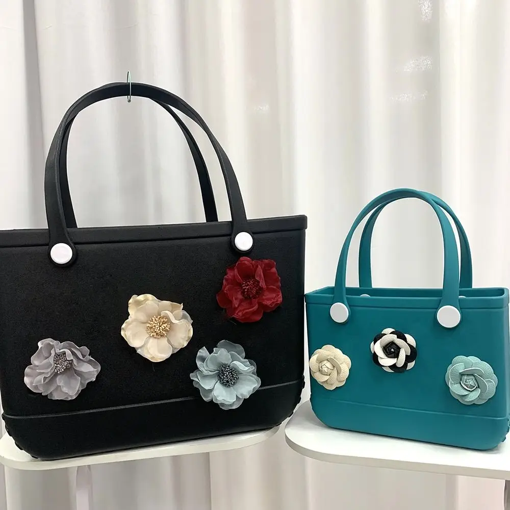 Fashion Cloth Charms for Bogg Bags Flower Handbag Beach Bag Accessories Charms Bag Buckle Ornaments for Bogg Bag Woman