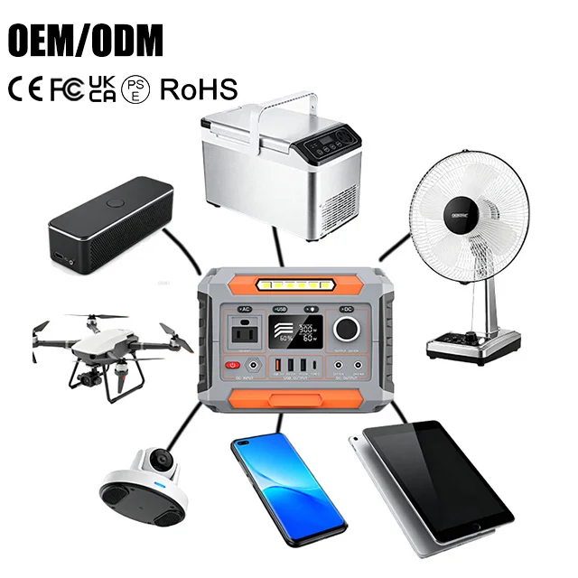 

Portable Power Stations 300W Outdoor Generator Solar Charging Camping Emergency Power Supply
