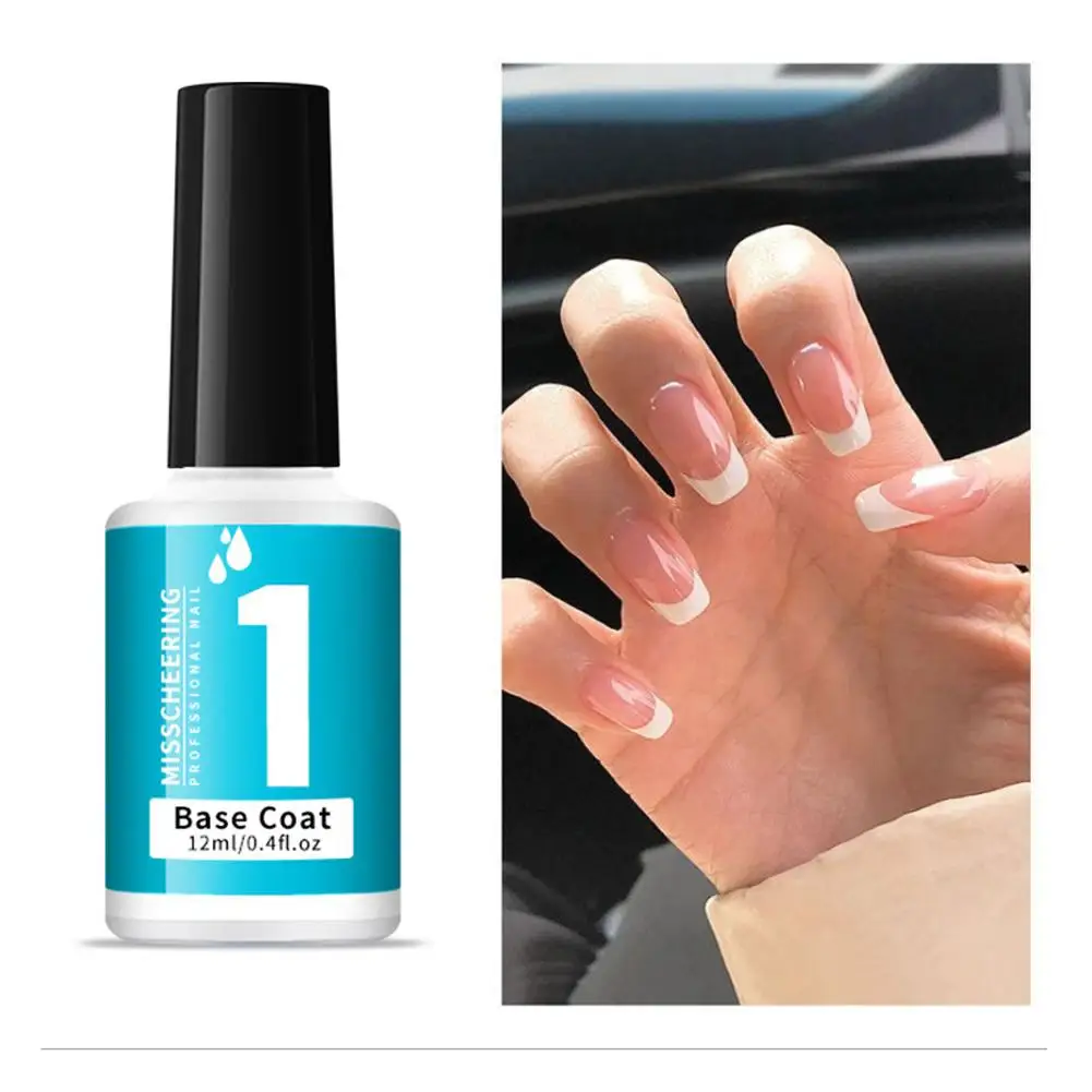 12ML Transparent Top Base Coat Activator Gel Polish UV Sealer Long Lasting Soak Off Nail Art Varnish Use For Diping Powder T1J5