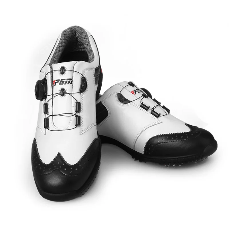 PGM أحذية جولف رجالية للربيع والصيف مقاومة للماء ومضادة للانزلاق أحذية رياضية من الجلد من الألياف الدقيقة أحذية رياضية مريحة للمشي والجولف #5