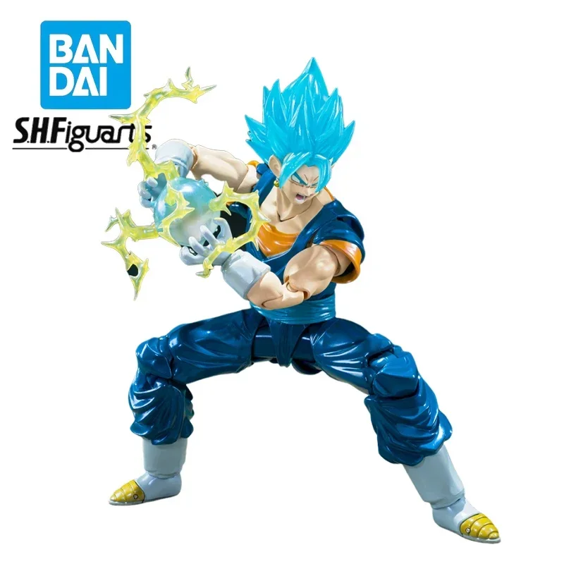 ของแท้ Bandai S.H.Figuarts Dragon Ball Super Saiyan พระเจ้า Vegetto Action อะนิเมะรูปตุ๊กตาสะสมรูปปั้นเครื่องประดับของขวัญ