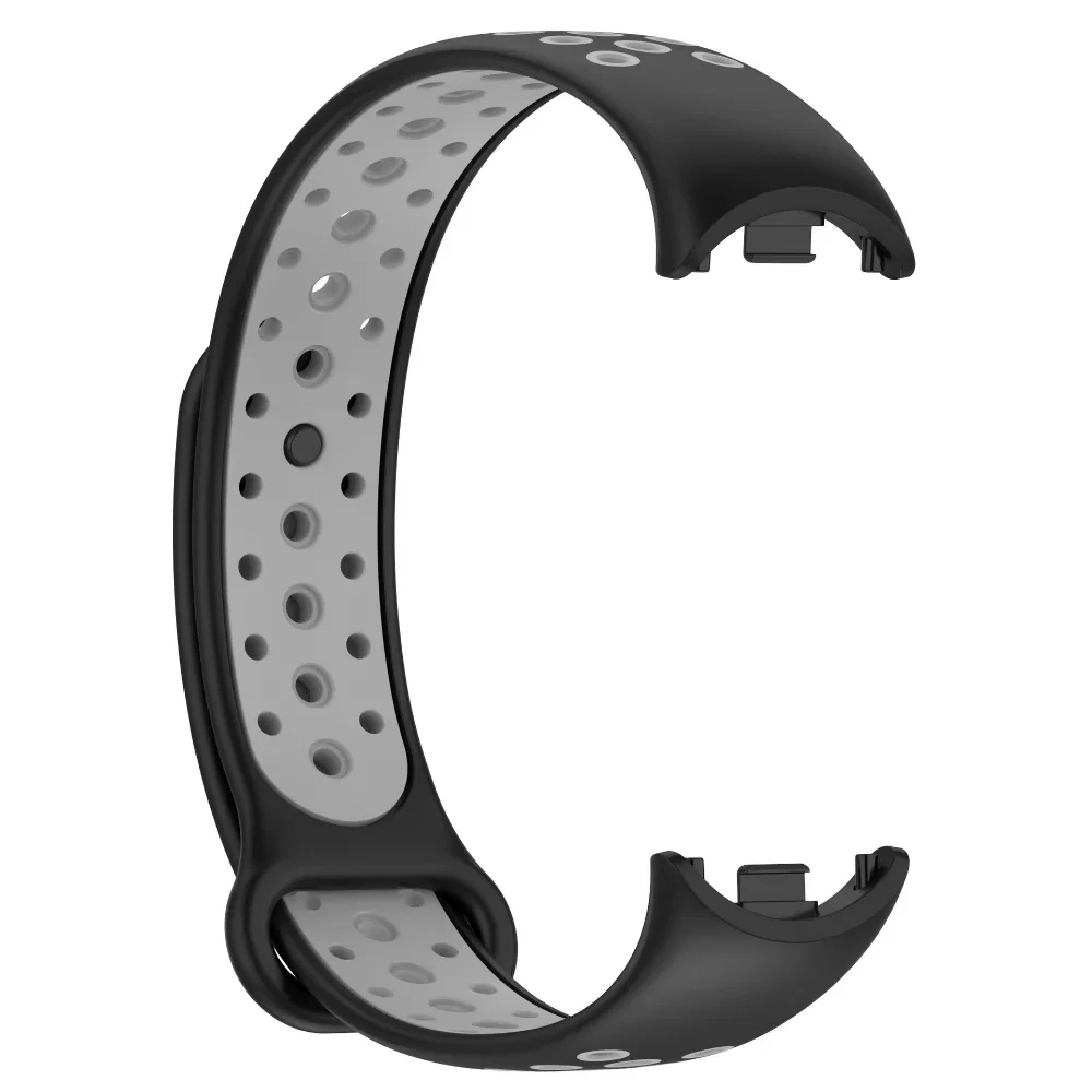 Silicone Strap for Xiaomi Mi Band 10 9 8 Soft Sports breathable Bracelet Wristband for Mi Band 10 9 8 Replacement Belt Correa
