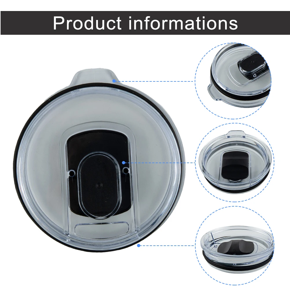 Brand New High Quality Cup Lid Ice Black Cover Home Icemaster Leak-proof Magnet Plastic Push-piece 1PCS 20oz/30oz