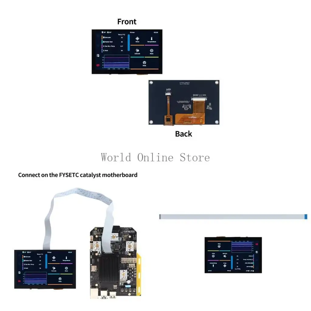 

Высокое определение 5 "LVDS ЖК -экрана Shock -Ronation ABS Construction Low Power Enmergy 87HC