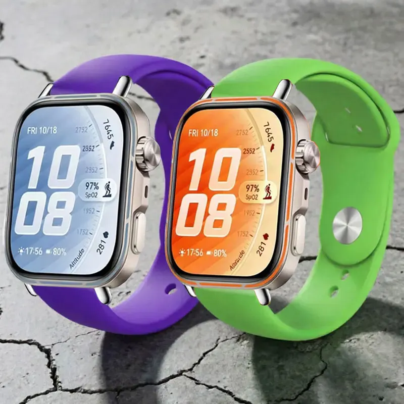 Silikonarmband für Huawei Watch Fit 4Pro Band 5 Pro, komfortabler Armbandersatz für Huawei WatchFit 5/4/3 Uhrenzubehör