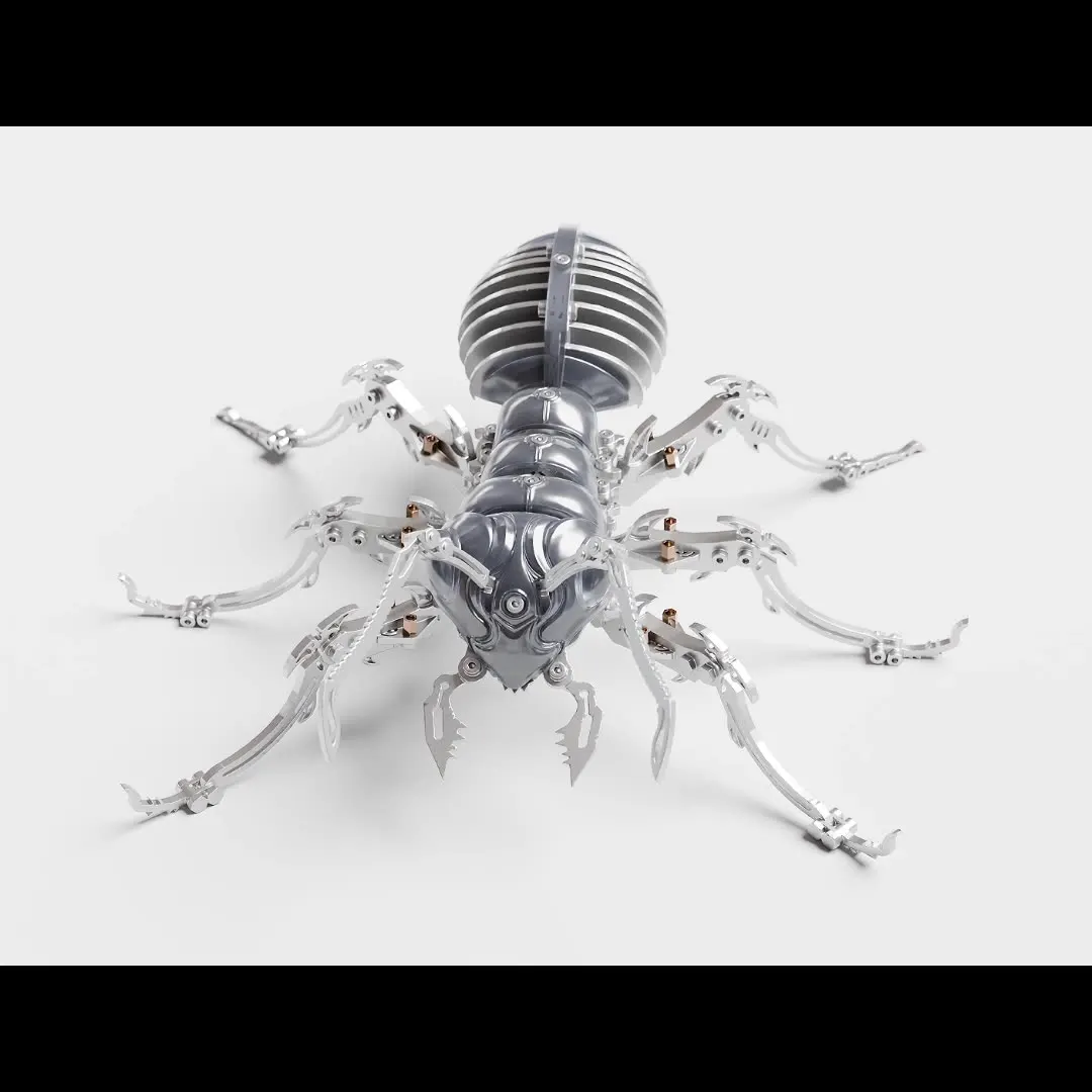 Three Color Ant Stainless Steel Assembled Home Ornaments High-Quality Holiday Gifts Toys Simulated Mechanical Ants