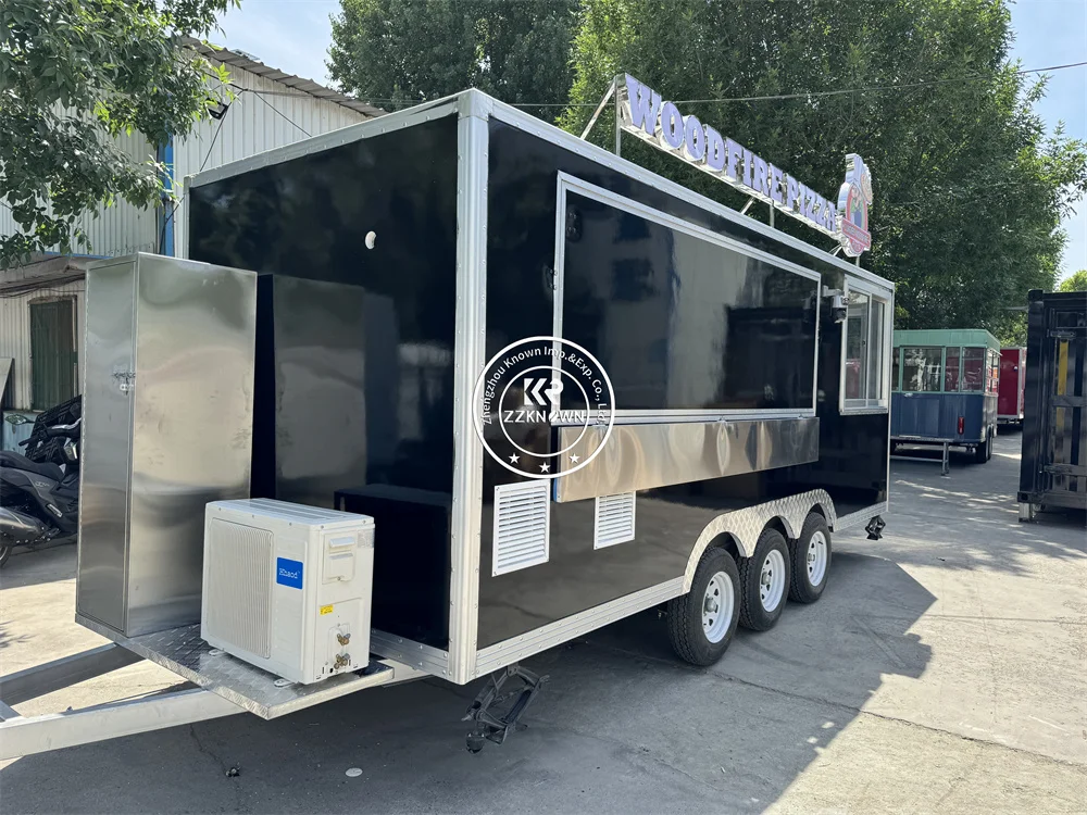 Stainless Steel Food Trucks Sale Coffee Ice Cream With Fully Kitchen  Equipments Carts  Mobile Fast Food Trailer