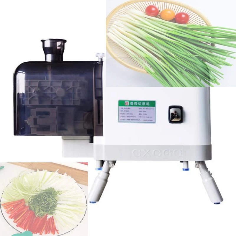 Automatic Vegetable Cutting Machine Commercial Potato Radish Slicer Shredded Pepper Sliced Green Onion Leek Cutting Machine