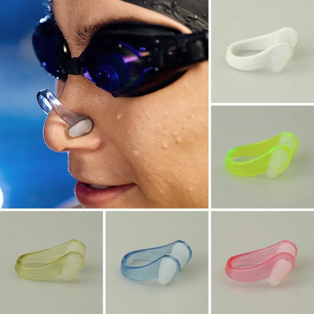 

Useful Nose Clip With Storage Box Anti-choking Water No Deformation Swim Nose Clip With Waterproof Pad