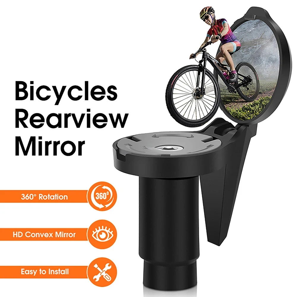 Bicycle Drop Bar Rear View Convex Mirror Handlebar Drop Bar Universal Left Right Mount Acrylic Convex Back Sight Reflector