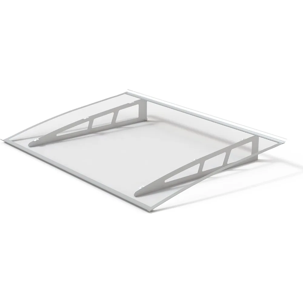 

Awning for Door Entrance,40x48Inch Awnings for Doors with Sink,Window Canopy Exterior with Metal Bracket,Solid Crystal Polycarbo