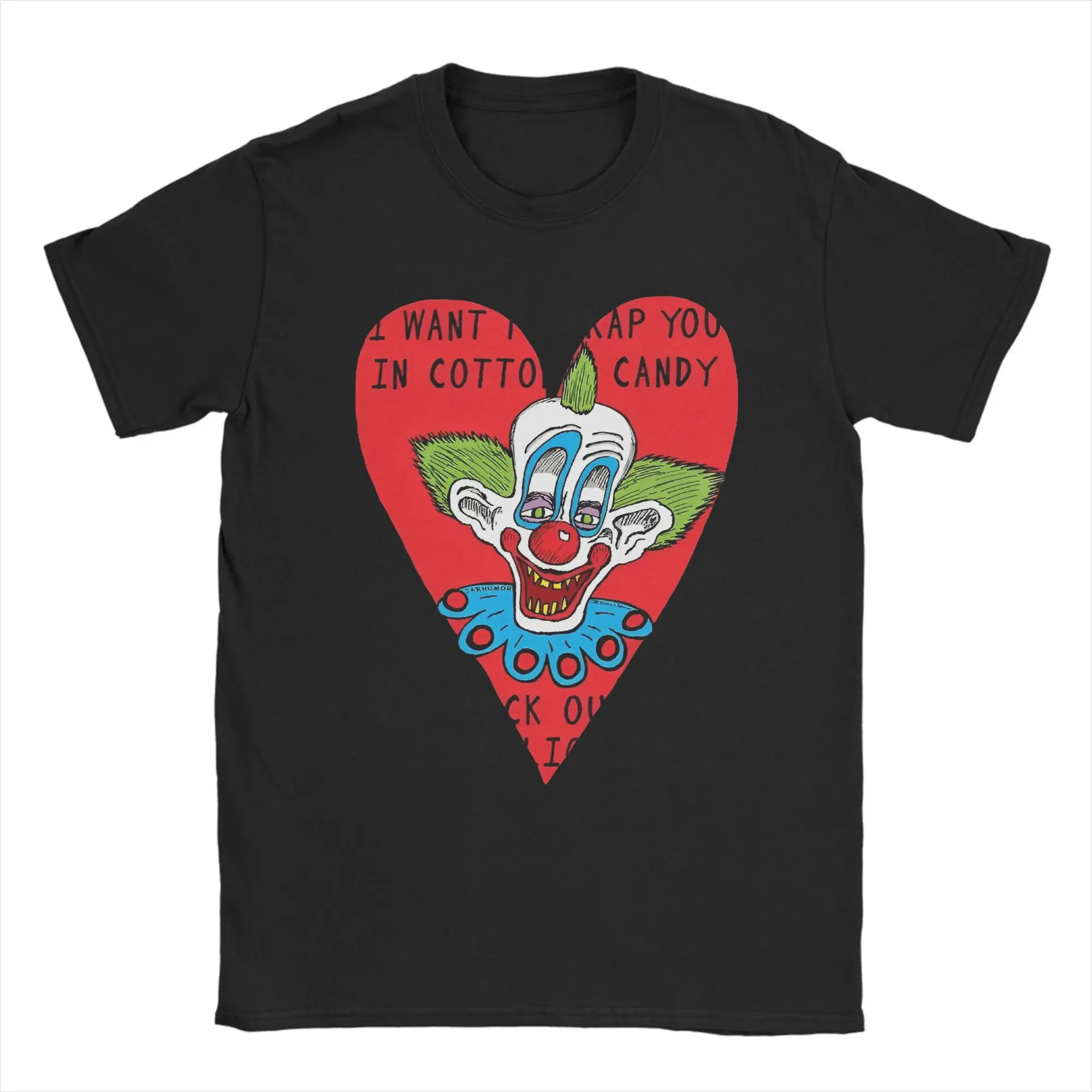 

Men's Killer Klown Love T Shirt Pure Cotton Tops Unique Short Sleeve Crew Neck Tee Shirt Plus Size T-Shirt
