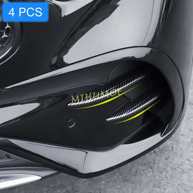 

For Mercedes Benz GLC Class GLC200 GLC300 2023 2024 2025 Front Fog Lamp Eyebrow Trim Decoration Strips Cover Car Accessories