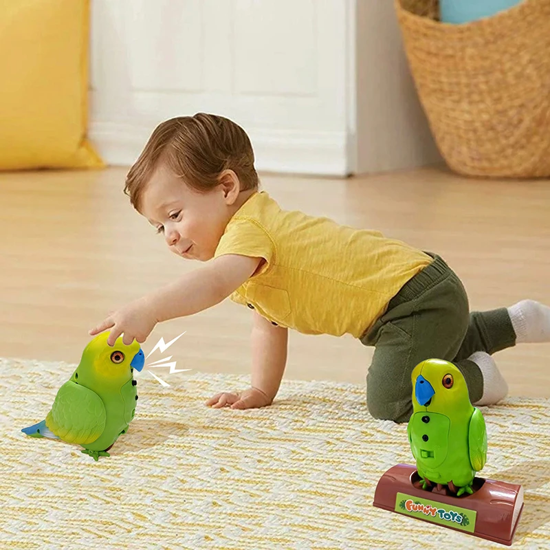 Children's Toys Electric Parrot Talking And Singing Hand Gesture Sensing Funny Record Pet Educational Toys For Baby Gifts