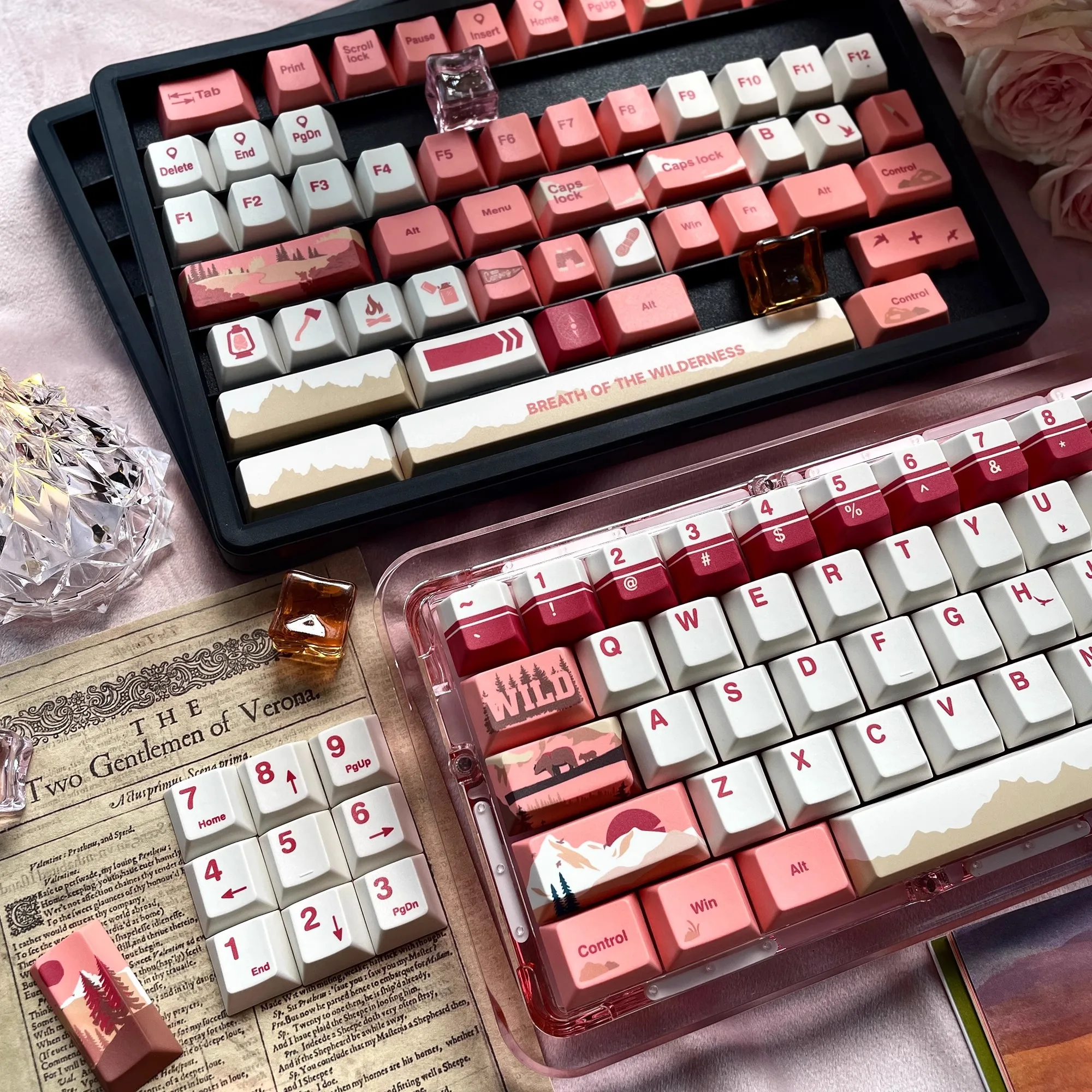 Twilight wilderness Theme PBT Keycaps Cherry Profile For Machanical Keyboard