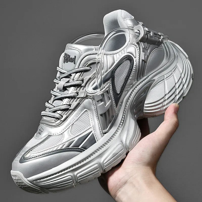 

New Trendy Clunky Dad Shoes Thick-Soled Elevating / Lightweight Breathable / Outdoor Hiking / Couple's / Durable Casual Sneakers