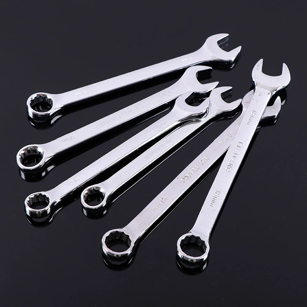 CRV High Carbon Steel Combination Fixed Head Wrench Combination Spanners Nut Cutter Combined Key Repair Hand Tools 32mm 46mm