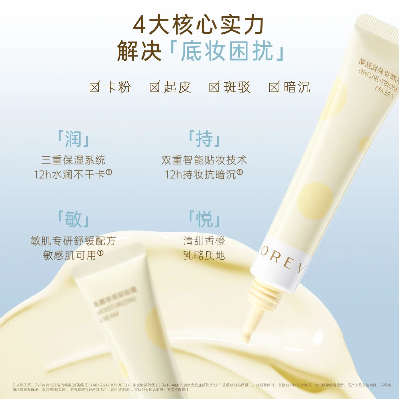 Forever key Primer Balm Hydrating Moisturizing Makeup Base Cream Face Isolation Cream Pre‑makeup Foundation Grip For Dry Skin