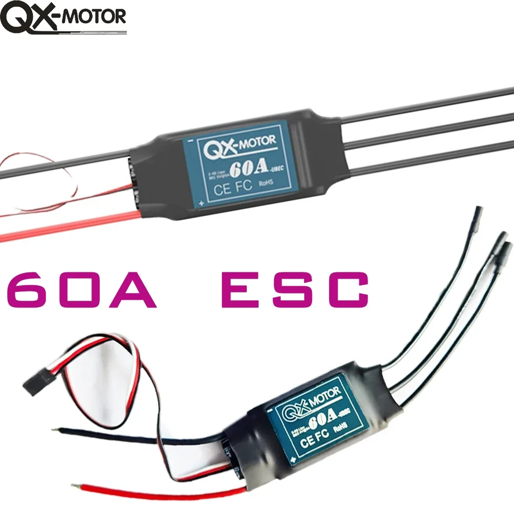 QX-Motor Motor sem escova para RC Quadcopter, CW CCW, QA2825, 700, 800, 850KV, 60A ESC