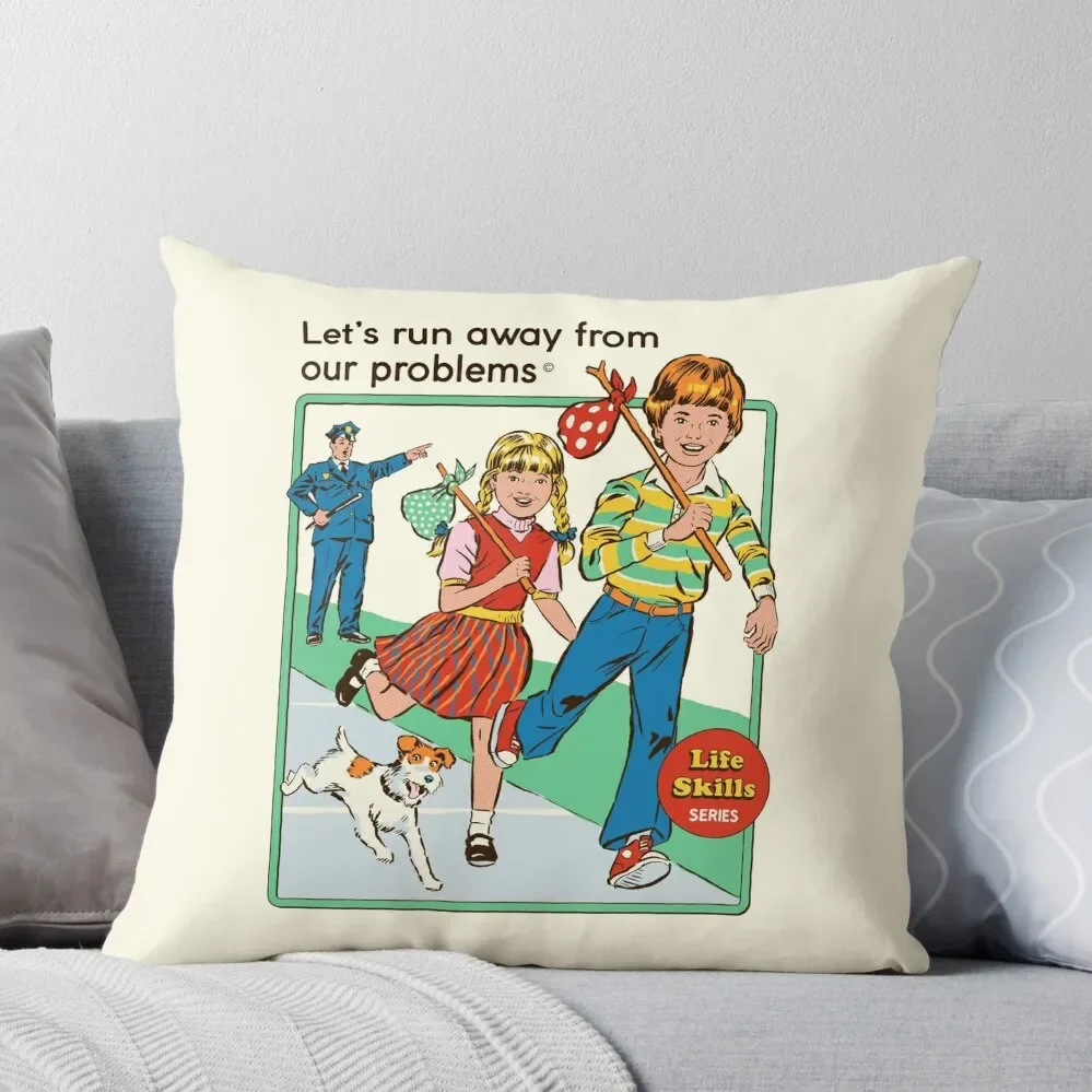 

Let's Run Away Throw Pillow Anime Christmas Pillow Ornamental Pillow Decorative Cushion