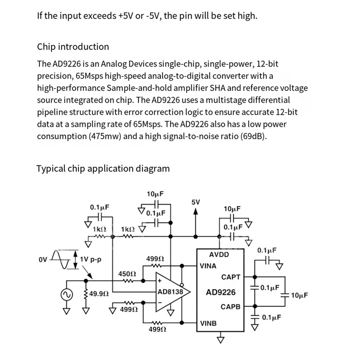MARQ AD9226 High Speed ADC Module Signal Acquisition Analog to Digital Conversion PCB 65M Sampling FPGA Development Board