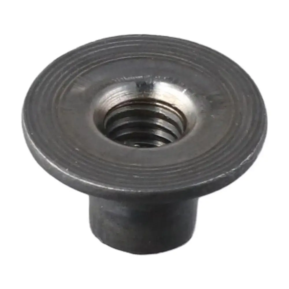 30Pcs M6 M8 Tee Nut Carbon Steel Round Base Flange Insert Nut Through Hole Female Thread T-Shaped Weld Nut