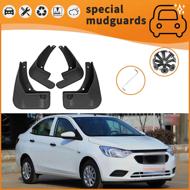 

For 10-18 Chevrolet Sail models Mudguards Fender Mudflaps Front Rear Flares Splash Guards Cover Car Accessorie