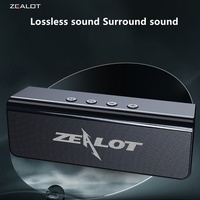 Zealot S31 10W Wireless Speakers, Wireless Speaker, Dual Pairing,1800mAh Battery, 10 Hours Playtime Loud Stereo, Booming Bass.