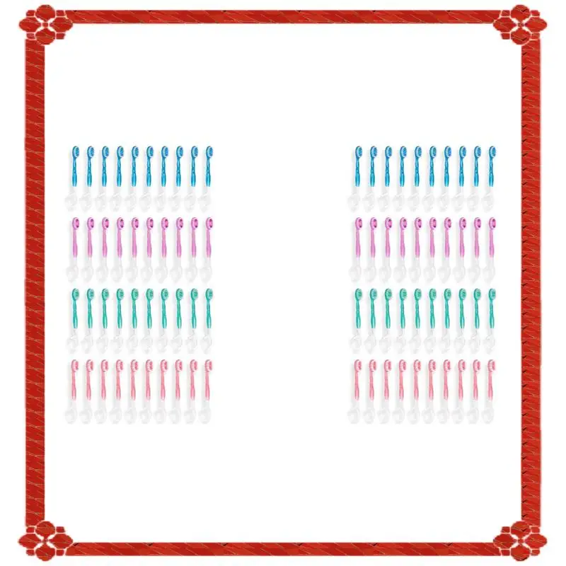 

Доставка в течение 24 часов, 80 упаковок, одноразовые мини-зубные щетки для путешествий — функция 5 в 1, портативная портативная сумка для свиданий в индивидуальной упаковке