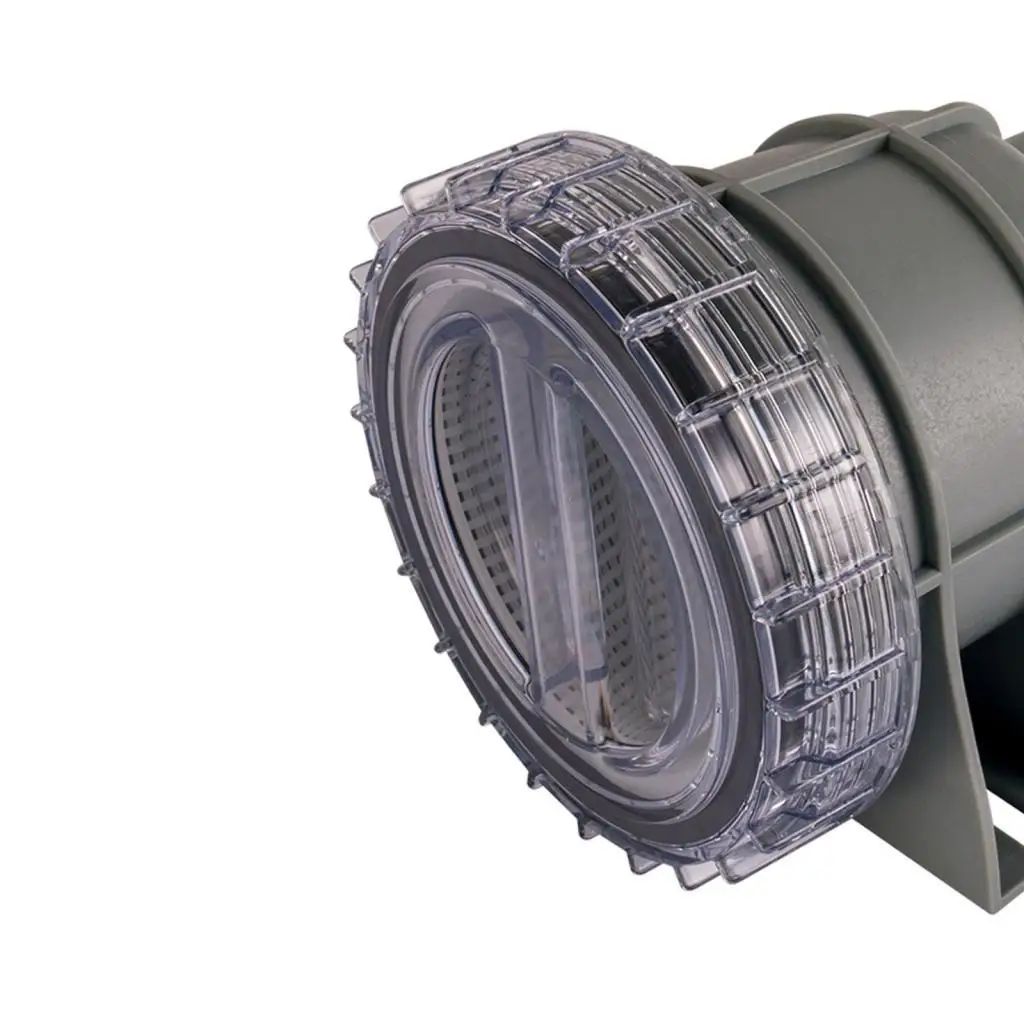 Marine Boat Water Intake Basket Strainer Gray Plastic Easy Cleaning for Shower Sump System