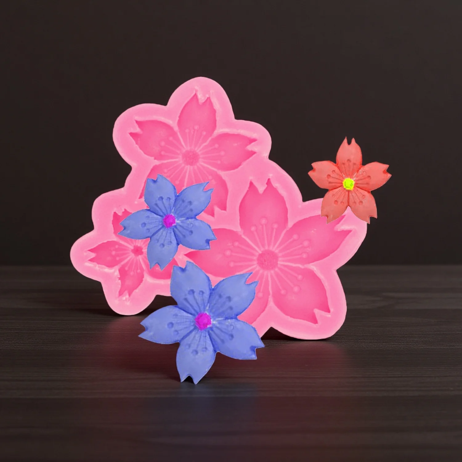 Flower Molds DIY Cakes Dessert Gummy Cupcakes Baking Casting Arts Silicone Chrysanthemum Molds