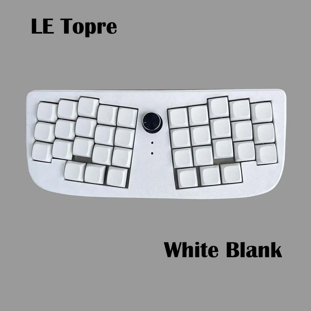 LE Chiffre Portable Split Layout 37 Key with Knob Dome Topre Switch Mini EC Capacitive Keyboard Wired VIAL Programmable