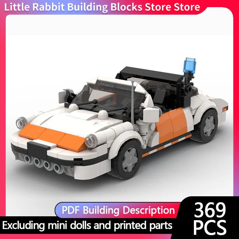 Speed Racing Car Model MOC Building Bricks Modification Police Car Modular Technology Children Holiday Gifts Assemble Toys Suit