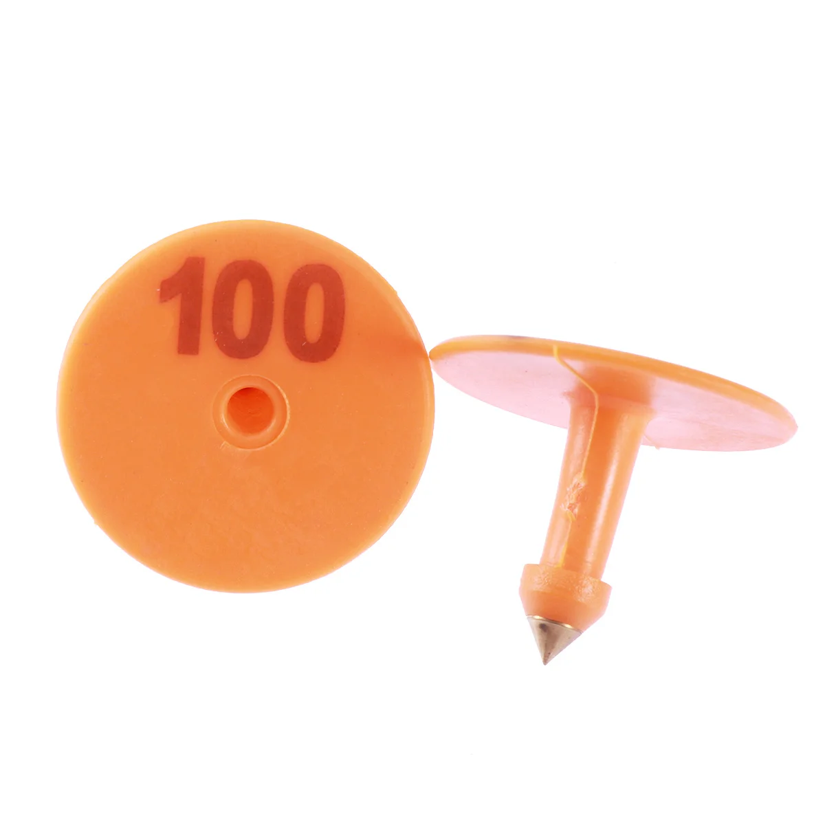 

100Pcs Livestock Ear Tags Plastic 1-100 Number Sequence for Pig Cattle Goat Clear Fade-Resistant Animal Identification