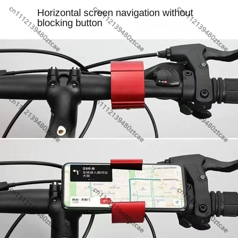 Aluminum Alloy Mountain Bike Phone Holder, Cycling Navigation Pilot Bracket, Universal Riding Mobile Phone Fixed Support