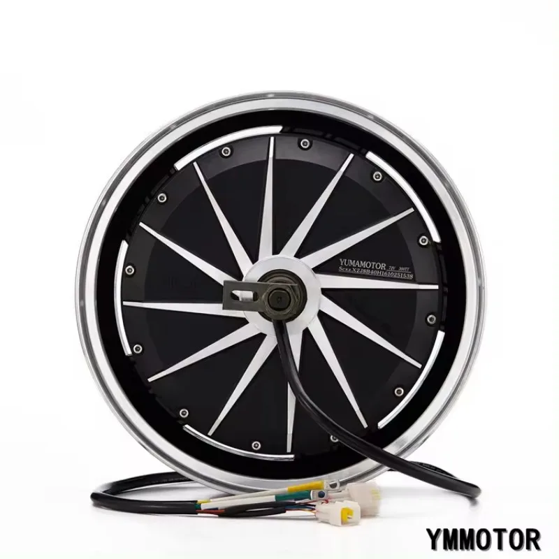 13 Inch 72V 5000 Watt Brushless Hub Scooter Motor For Electric Scooters